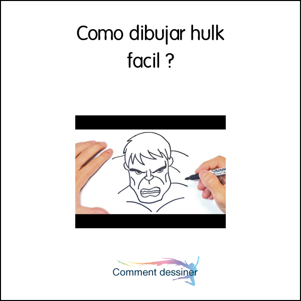 Como dibujar hulk facil